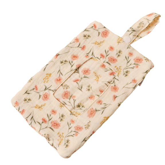 Home Textile Storage Baby Wipe Holder Portable Wipe Dispenser Strollers Storage Bag Container Double Layer Travel Carry Case, A Tissue Storage Bag