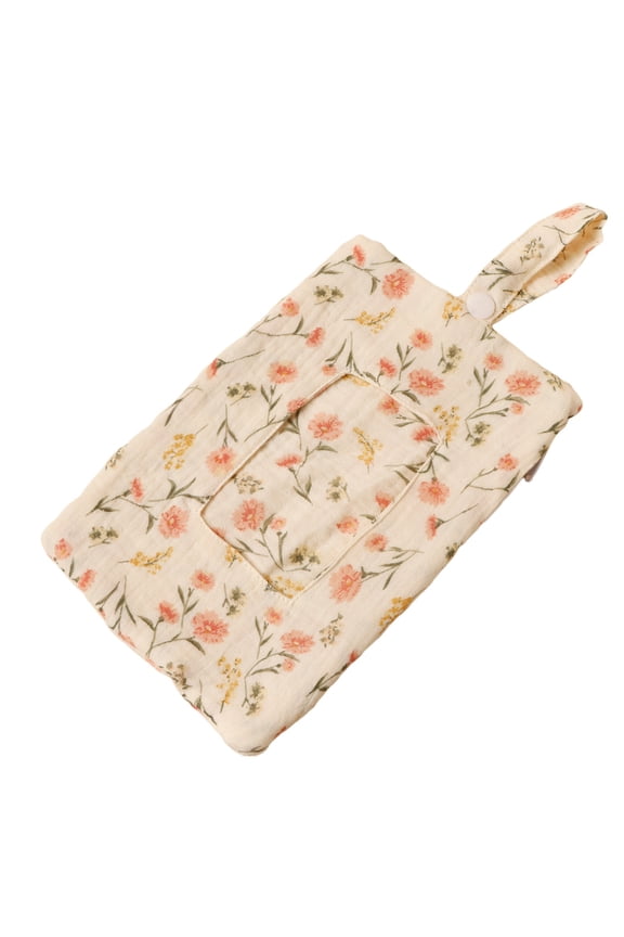 Home Textile Storage Baby Wipe Holder Portable Wipe Dispenser Strollers Storage Bag Container Double Layer Travel Carry Case, A Tissue Storage Bag