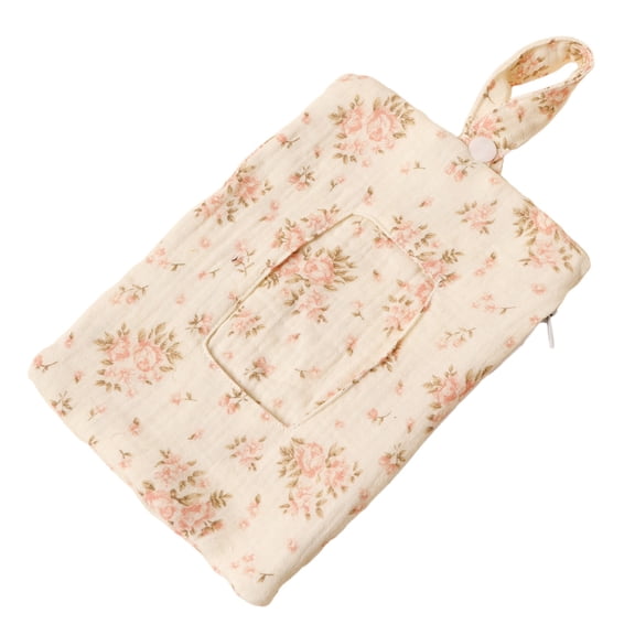 Home Textile Storage Baby Wipe Holder Portable Wipe Dispenser Strollers Storage Bag Container Double Layer Travel Carry Case, A Tissue Storage Bag