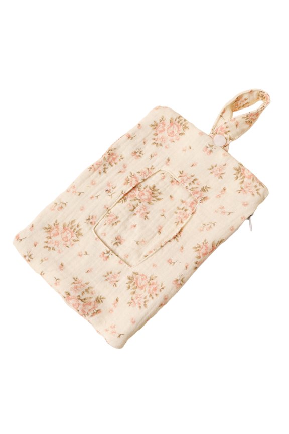 Home Textile Storage Baby Wipe Holder Portable Wipe Dispenser Strollers Storage Bag Container Double Layer Travel Carry Case, A Tissue Storage Bag