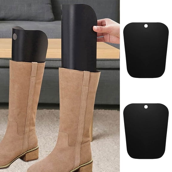 Home Textile Storage Boot Form Inserts for Tall Boots - Reusable Breathable Stand Holder with Supportive Tree Shaft for Men and Women, 10.2×12.6 inch, Black