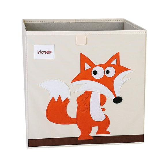 Home Textile Storage,Children's Bedroom Storage Box, Practical Toy Box With Lid And Handle,33X33X38CM