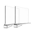 thumbnail image 1 of Clear Shelf Dividers Transparent Closet Organizer Acrylic Wardrobe Shelves Organizers For Purse Clothes Sweaters No Tool Required Home Textile Storage, 1 of 8