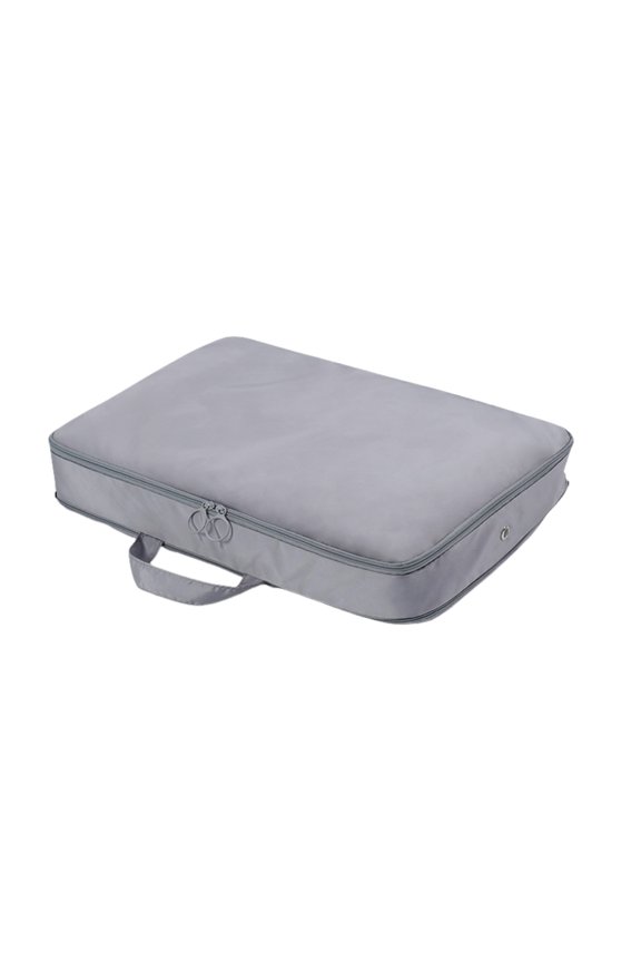 Home Textile Storage—Efficient Sorting Bag for Clothes Large Retractable Portable Dress & Jacket Storage Solution Space-Saving Organiser, 41cm×31cm×7cm, Grey B