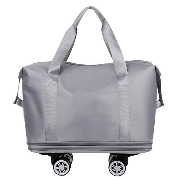 Home Textile Storage Expandable Luggage Bag With 360° Wheels Extra Large Capacity Wet/Dry Separation Ideal For Business Trips Gym Students Travel