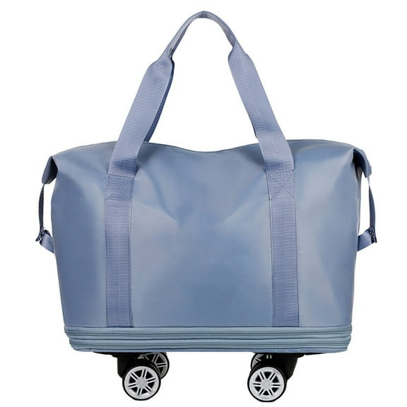 Home Textile Storage Expandable Luggage Bag With 360° Wheels Extra Large Capacity For Business Trips Gym Students Travel Wet/Dry Separation