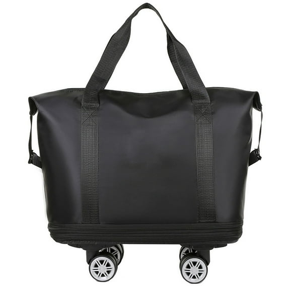 Home Textile Storage Expandable Luggage Bag With 360° Wheels Extra Large Capacity Wet/Dry Separation Ideal For Business Trips Gym Students Travel