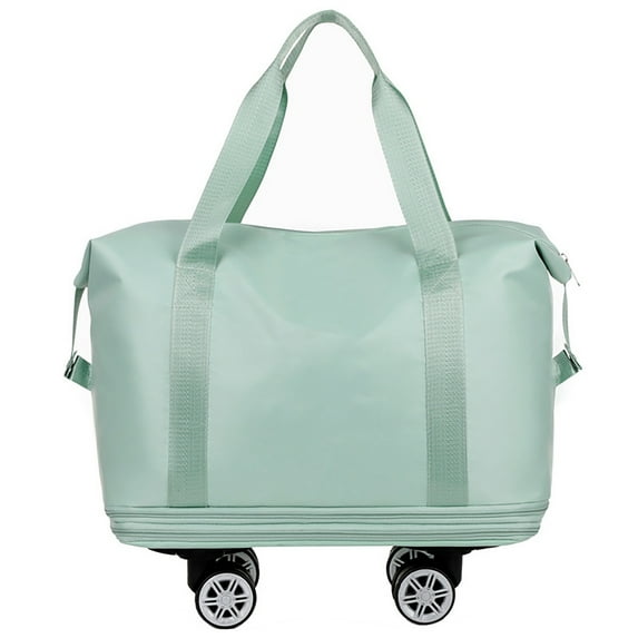 Home Textile Storage Expandable Luggage Bag With 360° Wheels Extra Large Capacity Wet/Dry Separation Ideal For Business Trips Gym Students Travel