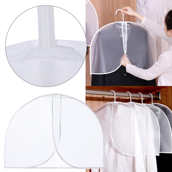 Home Textile Storage,Fashion Short Clothing Hanging Household Transparent Bag Cover