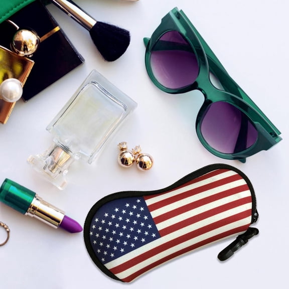 Home Textile Storage,Independence Day Fashion Anti Drop Glasses Bag Sunglasses Storage Bag