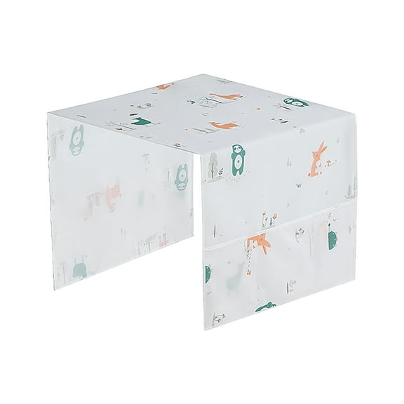 Home Textile Storage for Kitchen and Refrigerator—Hanging Water-Proof Cover Range Organizers for Home Kitchen & Housekeeping Space-Saving Storage Solution, 51.2×21.2 inch, WhiteB