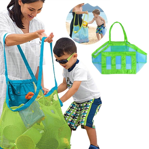 Home Textile Storage Leisured Organizer for Outdoor Living Large Beach Toy Bag with Durable Polyester Tote for Sand Toys Sea Gear & Pool