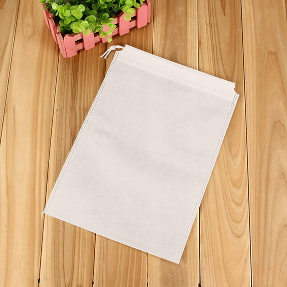 Home Textile Storage,Medium Size Non Woven Storage Bag Large Capacity Foldable Classified Shoe And Clothing Storage Bag Drawstring Storage Bag With Double Drawstrings