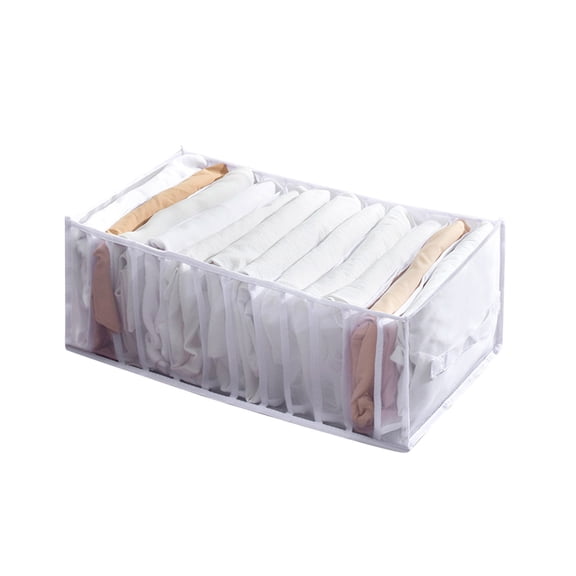 Home Textile Storage,Mesh Clothes Storage Box Trouser Compartment Storage Box Drawer Compartment Bag