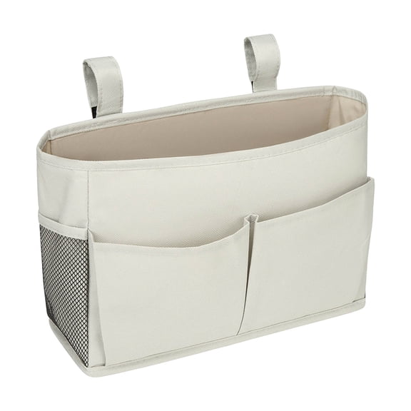 Home Textile Storage Organizer for Living Room and Bedroom Multifunctional Pocketed Bedside Caddy with Pocket Design Ideal for Dorms and Car Seats 30cm×10cm×20cm