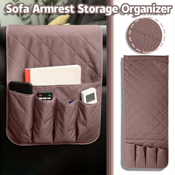 Home Textile Storage Organizer for Sofa Holder Rest Couch Pouch with Remote Arm Pocket for Tools & Home Improvement