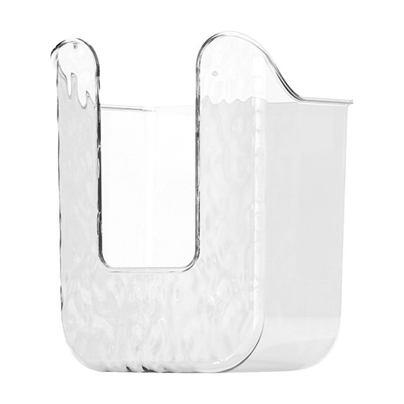 Home Textile Storage Organizing Solution for Modern Bath and Kitchen Wall Mounted Tissue and Towel Dispenser for Easy and Neatness, Clear
