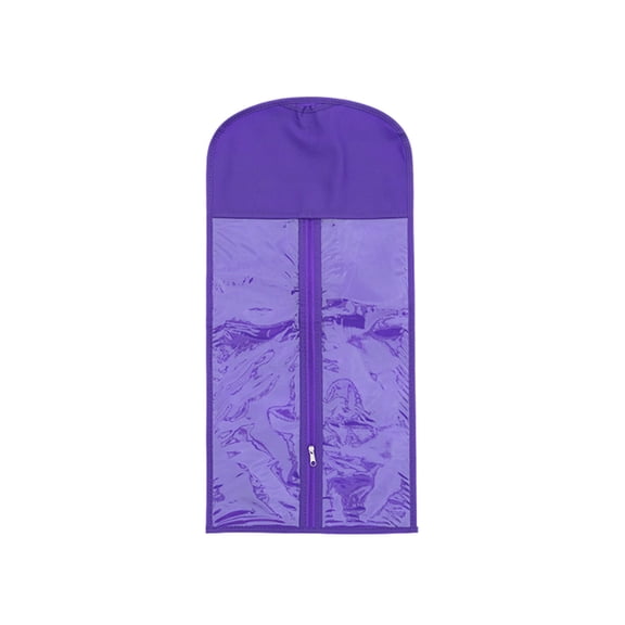Home Textile Storage Protective Wig Storage Solution with Portable Holder and Transparent Zip Closure for Organizing Multiple Wigs, 23.6×11.41 inch, Purple