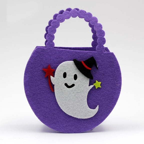 Home Textile Storage,Pumpkin Smile Bag Child Kids Candy Bag Handbag Halloween Holiday Party Decor