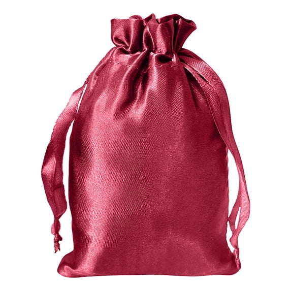 Home Textile Storage - Satin Polyester Drawstring Pouch for Lightweight Jewelry and Cosmetic Storage Smooth Soft Feel Design for Organizing Accessories