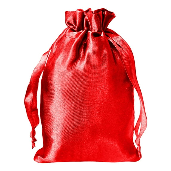 Home Textile Storage Satin Polyester Drawstring Pouch for Lightweight Jewelry Cosmetics Accessories - Smooth and Soft Feel Ideal for Organizing