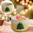 thumbnail image 1 of Home Textile Storage,Small Christmas Basket Christmas Storage Basket Cotton Rope Woven Basket For Nursery Cute Toy Storage Basket Christmas Basket For Gifts Empty Home Decor, 1 of 5