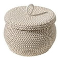 thumbnail image 1 of Home Textile Storage Small With Lid Round Woven Rope Large Capacity Boho Storage Multipurpose Woven for Organizing Toys, 1 of 9