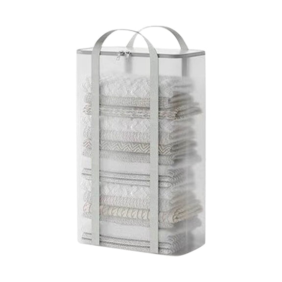 Home Textile Storage Solution Large Capacity Storage For Blankets Comforters Quilts Organizer Heavy Duty With Reinforced Handles Breathable Design Closest Organization Storage for Shelves Organizing