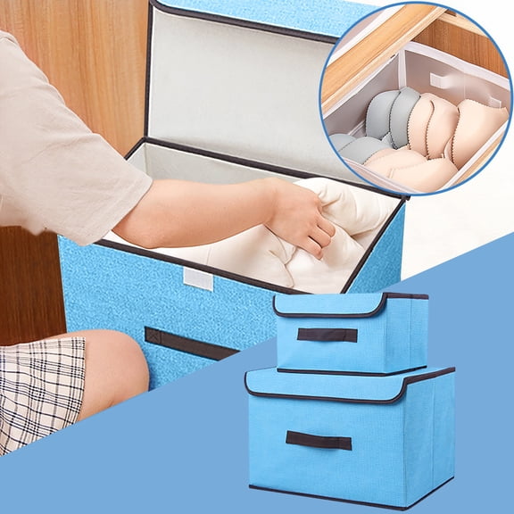 Home Textile Storage,Storage Box Foldable Clothing Sundries Portable Storage Box With Lid Foldable Storage Box