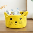thumbnail image 1 of Home Textile Storage Storage Case Cotton Thread Storage Basket In Yellow, 1 of 9