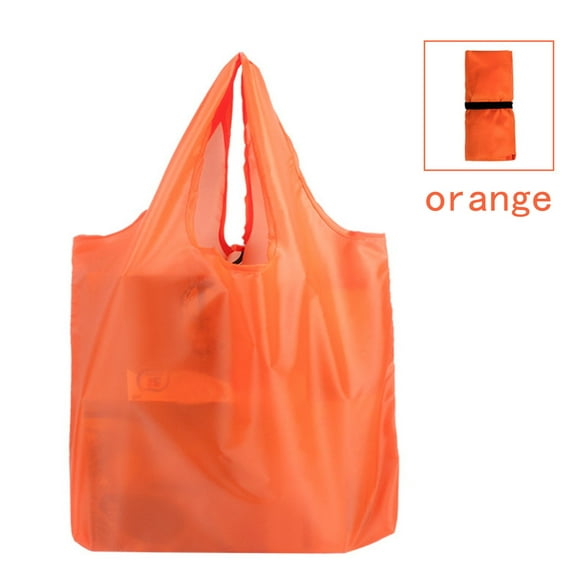 Home Textile Storage Storage Case Folding Shopping Bag,Portable Storage Tote Bag,Orange Color