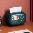thumbnail image 1 of Home Textile Storage Storage Case Retro Style Tissue Box,Cardboard Box,Sparrow Lake Green, 1 of 5
