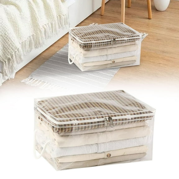 Home Textile Storage Storage Case Transparent Zipper Storage Bag,Clothing Storage Bag,Blanket,Linen Bed Sheet,Blanket,Clothes,Pillow Storage Bag Cl3