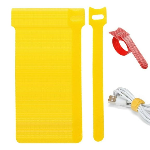 Home Textile Storage,T Type Adhesive Tape Model 2024 100PCS 12 X 150mm Cable Tie Reusable Tape For Home Desks And Charging Cables