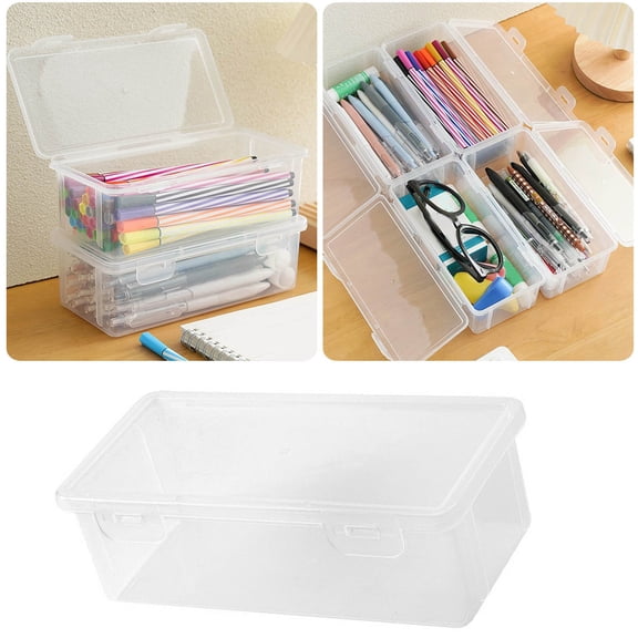 Home Textile Storage Transparent Storage Household Large Capacity Functional Container for Small Snacks and Pencils