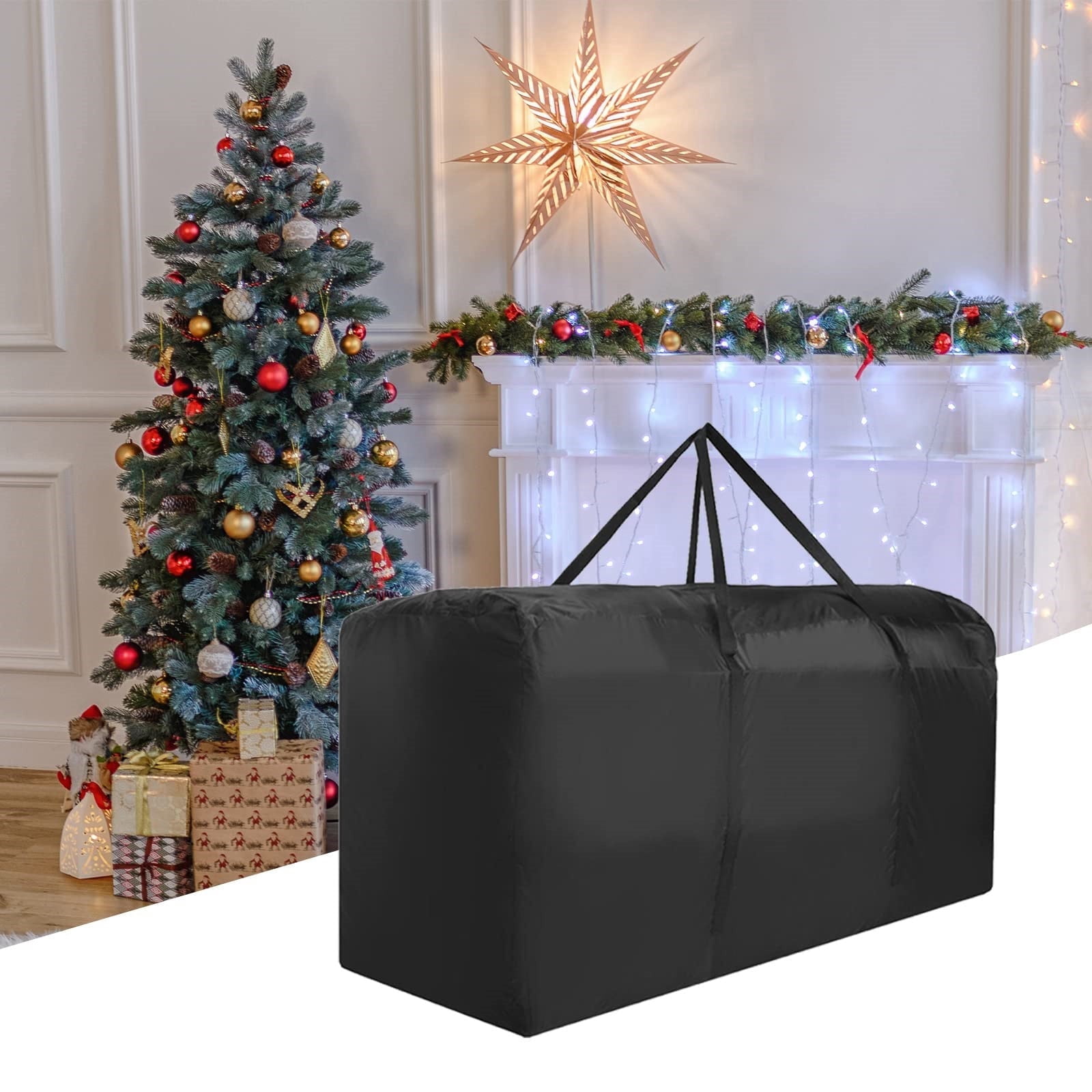 Home Textile Storage Tree Bag with Reinforced Handles and Zipper for Up ...