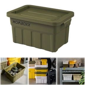 Home Textile Storage by Zjh Textile - Small green Plastic Organizer Box, 7.9x5.1x4.2in, Thickened Impact-Resistant Material, Multipurpose for Home Garage Car Outdoor (1PC)