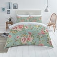 thumbnail image 1 of Home Textiles Bedding Cover Set Green Home Bed Set Flower Painting Luxury Duvet Cover Set,Full (80"x90"), 1 of 3