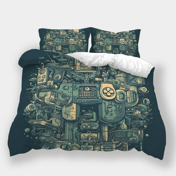 Home Textiles Bedroom Decor Gaming Theme Bedspreads Teen Adult Luxury Comforter Cover Set,Twin (68"x86")