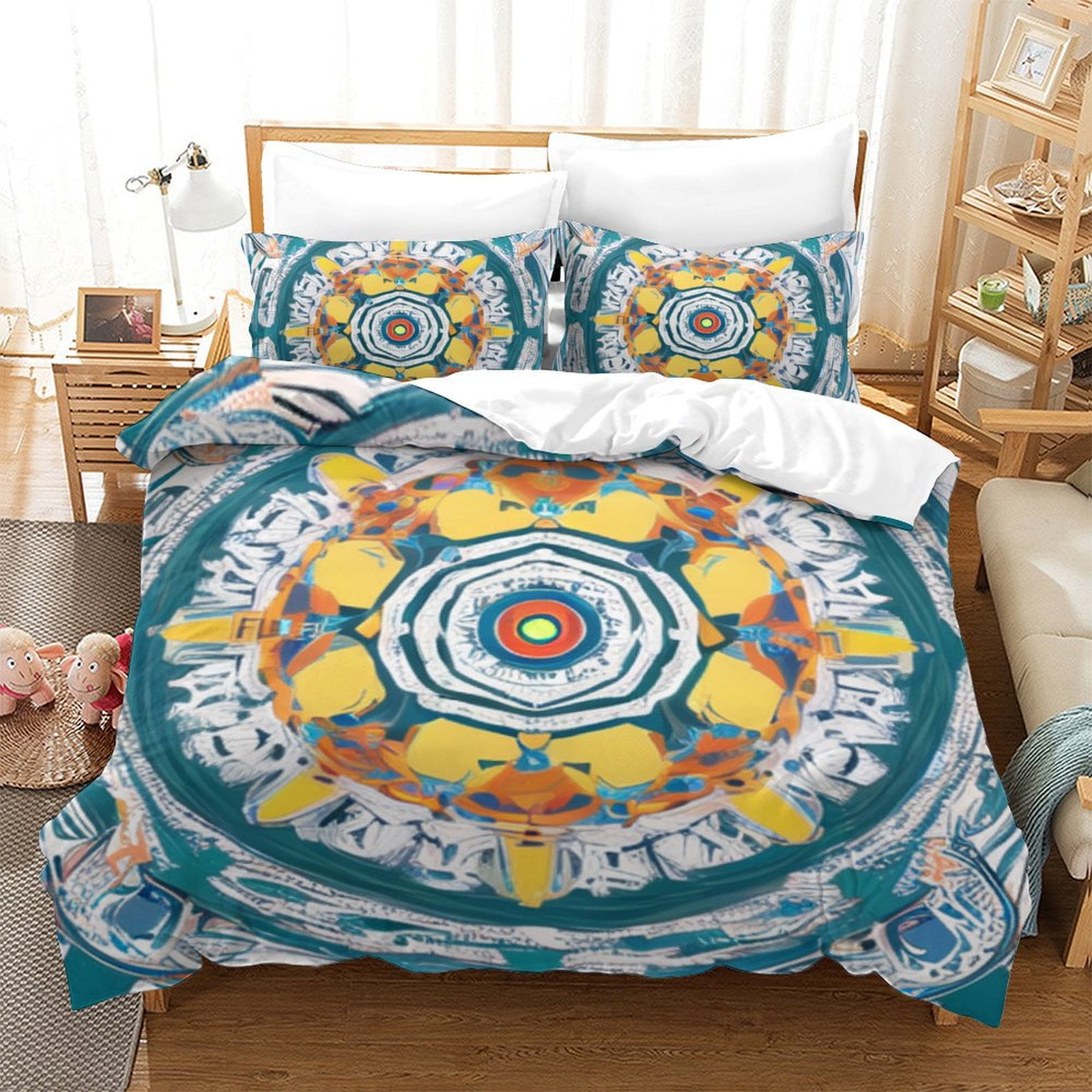 Home Textiles Bohemian Style Quilt Cover Duvet Cover Set Adult High