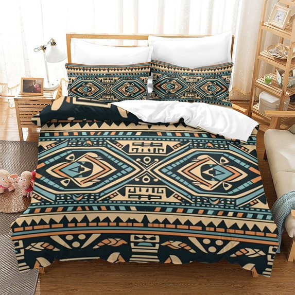 Home Textiles Comforter Cover Set Quilt Cover Pillowcase Abstract Pattern Printed Bedspreads,Twin (68"x86")