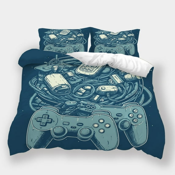 Home Textiles Duvet Cover Set Game Theme Bedspreads Bedroom Decor Kids Adult Cool Bed Gift,Twin (68"x86")