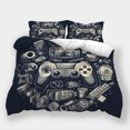 thumbnail image 1 of Home Textiles Game City Printed Comforter Cover Pillowcase Boys Girls Cool Bedspreads Bed Set,King (90"x104"), 1 of 5