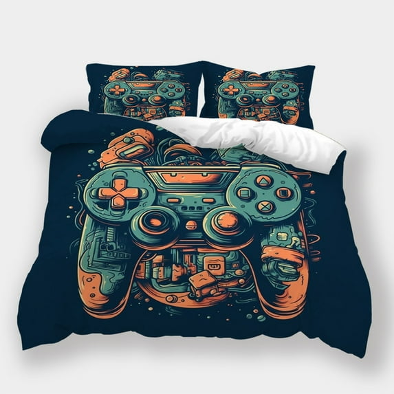 Home Textiles Game Comtroller Printed Duvet Cover Pillowcase Children Adult Modern Bedspreads,Queen (90"x90")