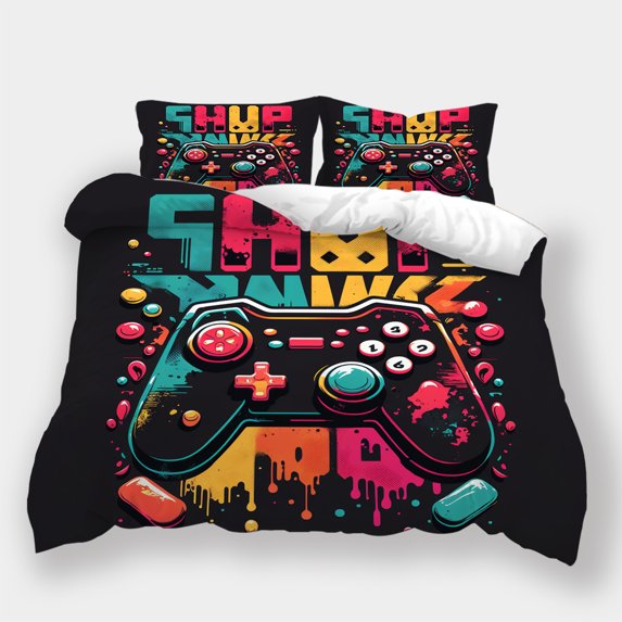 Home Textiles Game Theme Comforter Cover Quilt Cover Set Teen Adult Modern Bedspreads,Queen (90"x90")