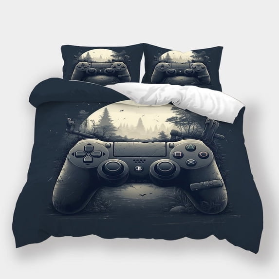 Home Textiles Gamer Handle Printed Comforter Cover Set Children Adult Hot Sale Bedspreads,Full (80"x90")