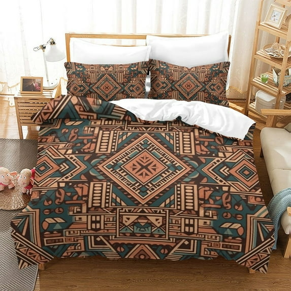 Home Textiles Woman Bohemian Duvet Cover Set Newly Design Bedspreads Bed Set for All Seasons,Twin (68"x86")