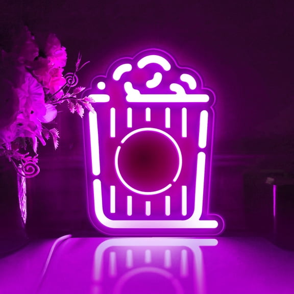 Home Theater Led Light Box, Dimmable Neon-Like Light Signs USB Power for Wall Decor Bedroom Decoration, RGB Light (WxH) 6"x8"