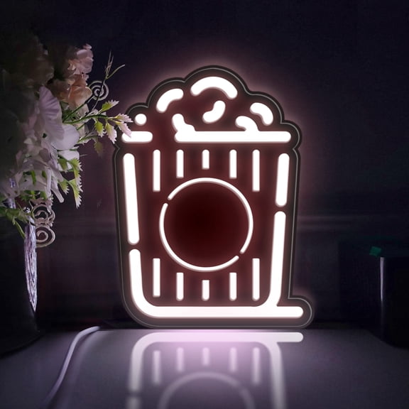 Home Theater Led Light Box, Dimmable Neon-Like Light Signs USB Power for Wall Decor Bedroom Decoration, Static Light (WxH) 16"x21"
