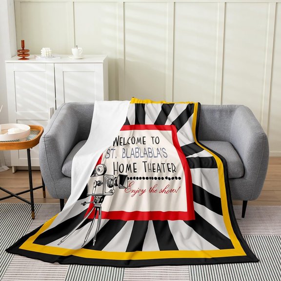 Home Theater Movie Projector Blanket for Couch Sofa Bed